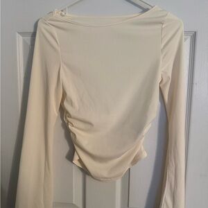 SHEIN Cream Long Sleeve Women's Top